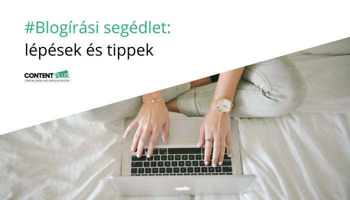 Blogírási segédlet Hölgy laptopján ír