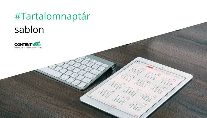 Tartalomnaptár-sablon Naptár látható egy ipaden